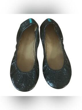 Obsidian Tieks Black Ballet Flats Size 9